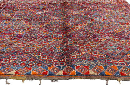 6 x 11 - Purple Vintage Beni MGuild Moroccan Rug - 21881