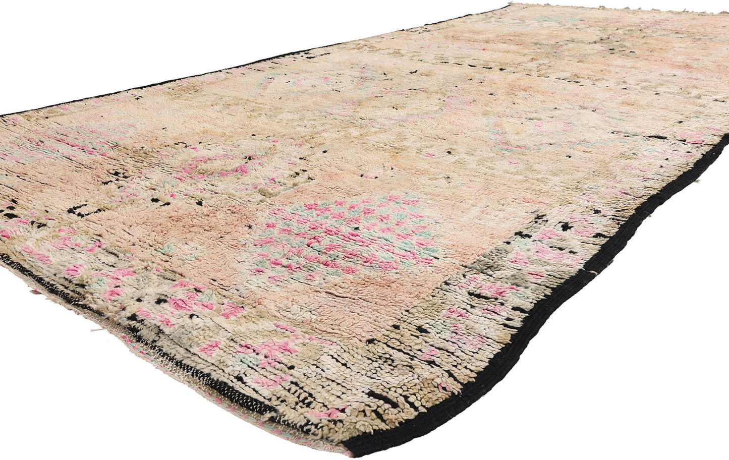 6 x 12 - Peach Vintage Boujad Moroccan Rug - 21882