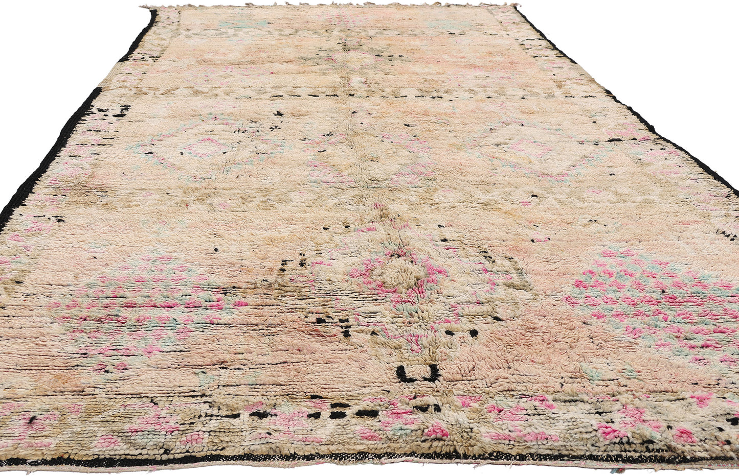 6 x 12 - Peach Vintage Boujad Moroccan Rug - 21882