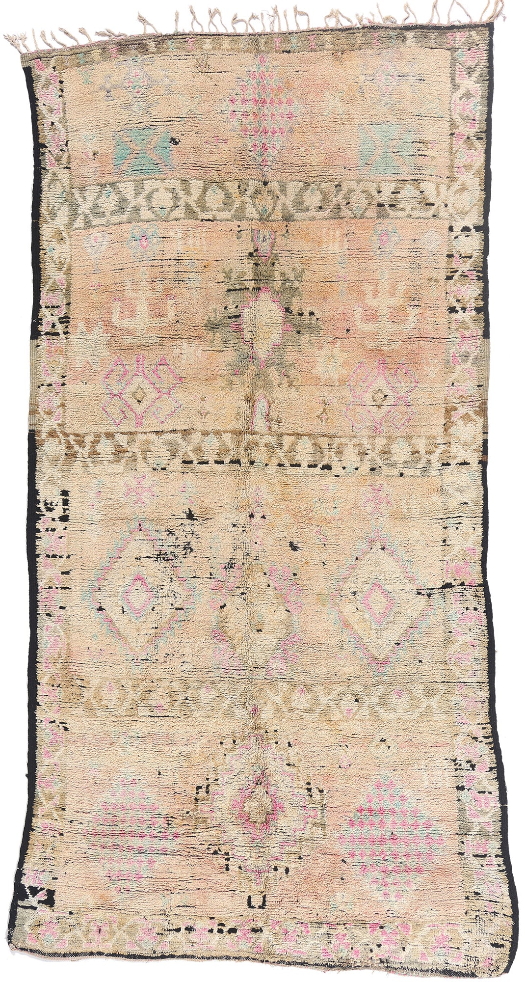 6 x 12 - Peach Vintage Boujad Moroccan Rug - 21882