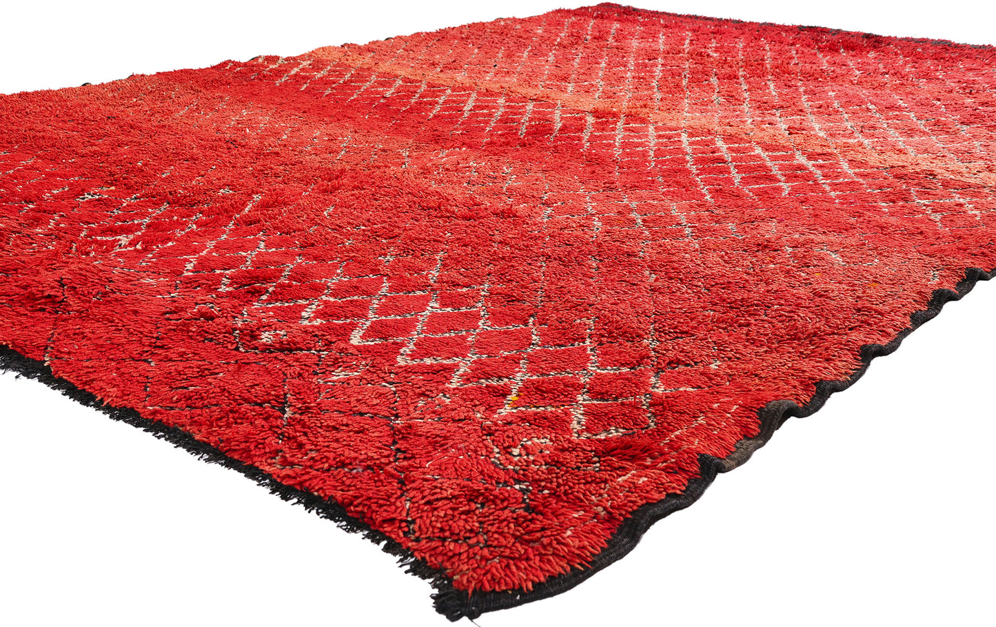 7 x 10 - Red Vintage Beni MGuild Moroccan Rug - 21883