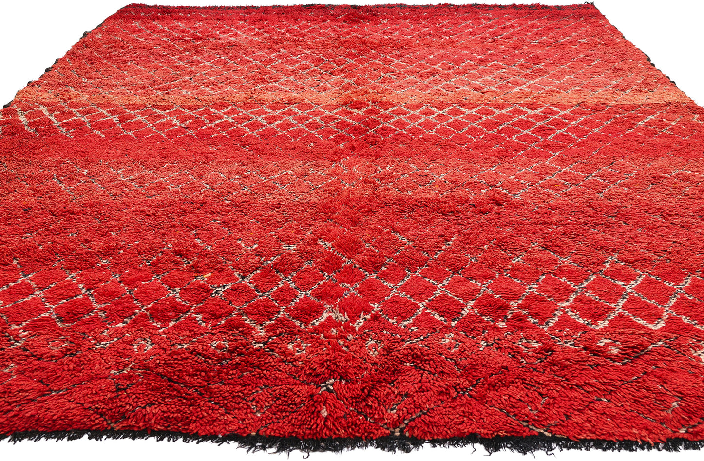 7 x 10 - Red Vintage Beni MGuild Moroccan Rug - 21883