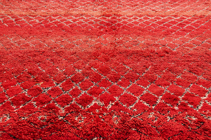 7 x 10 - Red Vintage Beni MGuild Moroccan Rug - 21883