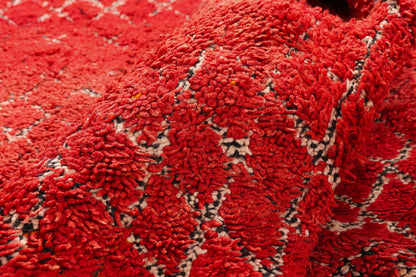 7 x 10 - Red Vintage Beni MGuild Moroccan Rug - 21883