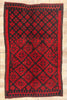 6 x 10 - Black Vintage Talsint Moroccan Rug - 21884