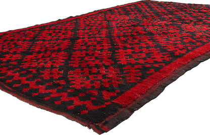 6 x 10 - Black Vintage Talsint Moroccan Rug - 21884