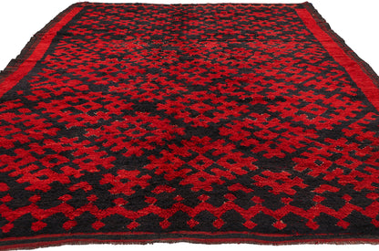 6 x 10 - Black Vintage Talsint Moroccan Rug - 21884