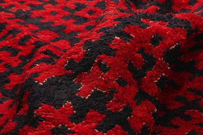 6 x 10 - Black Vintage Talsint Moroccan Rug - 21884