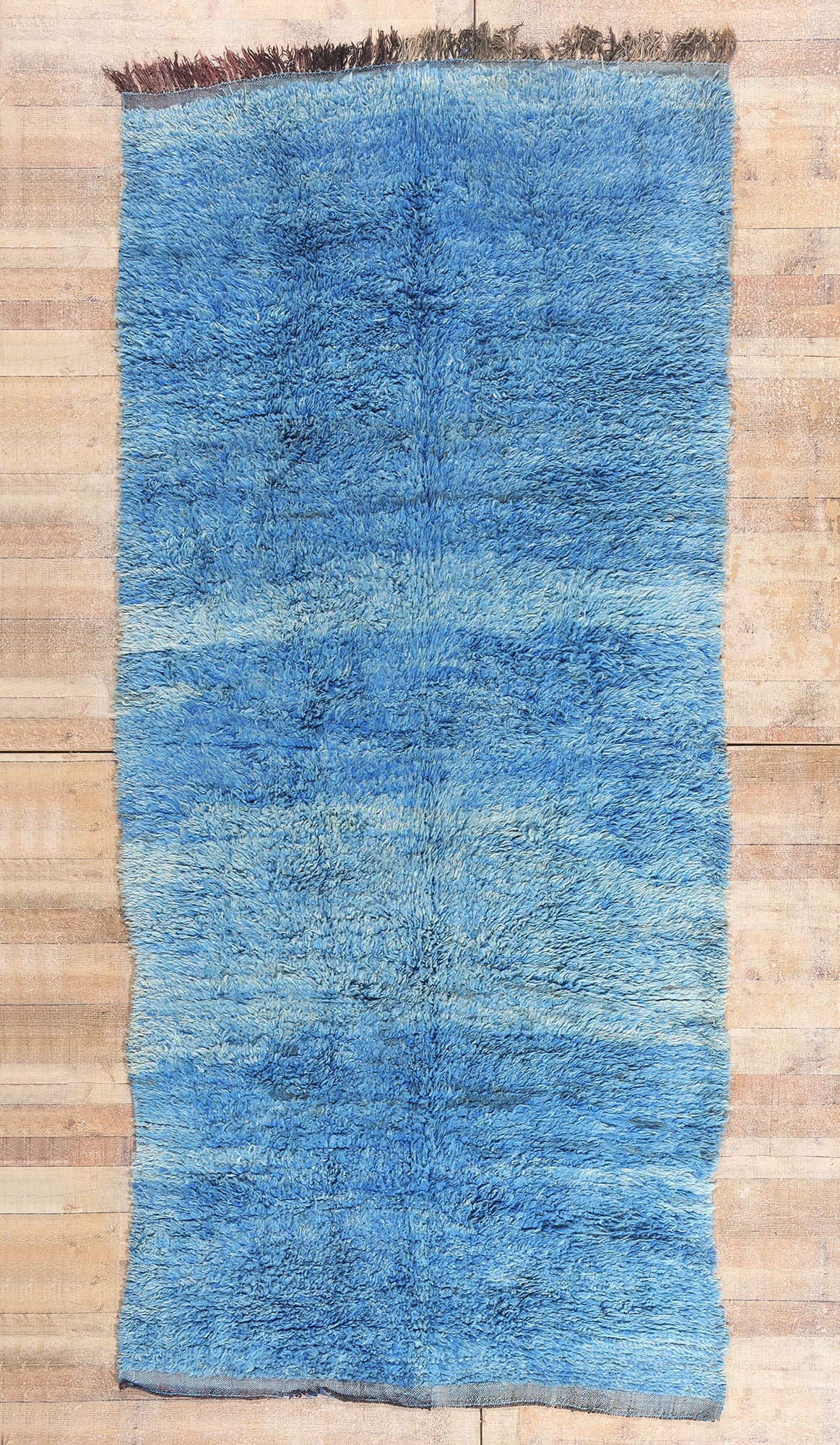 5 x 12 - Light Blue Vintage Beni Mrirt Moroccan Rug - 21885
