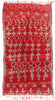 6 x 10 - Red Vintage Boujad Moroccan Rug - 21889