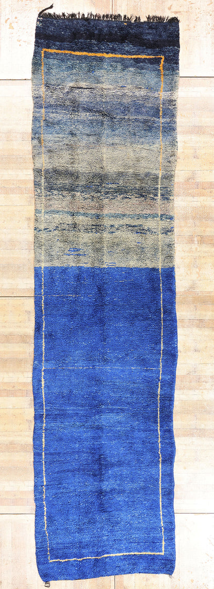 5 x 21 - Blue Vintage Beni MGuild Moroccan Rug - 21890