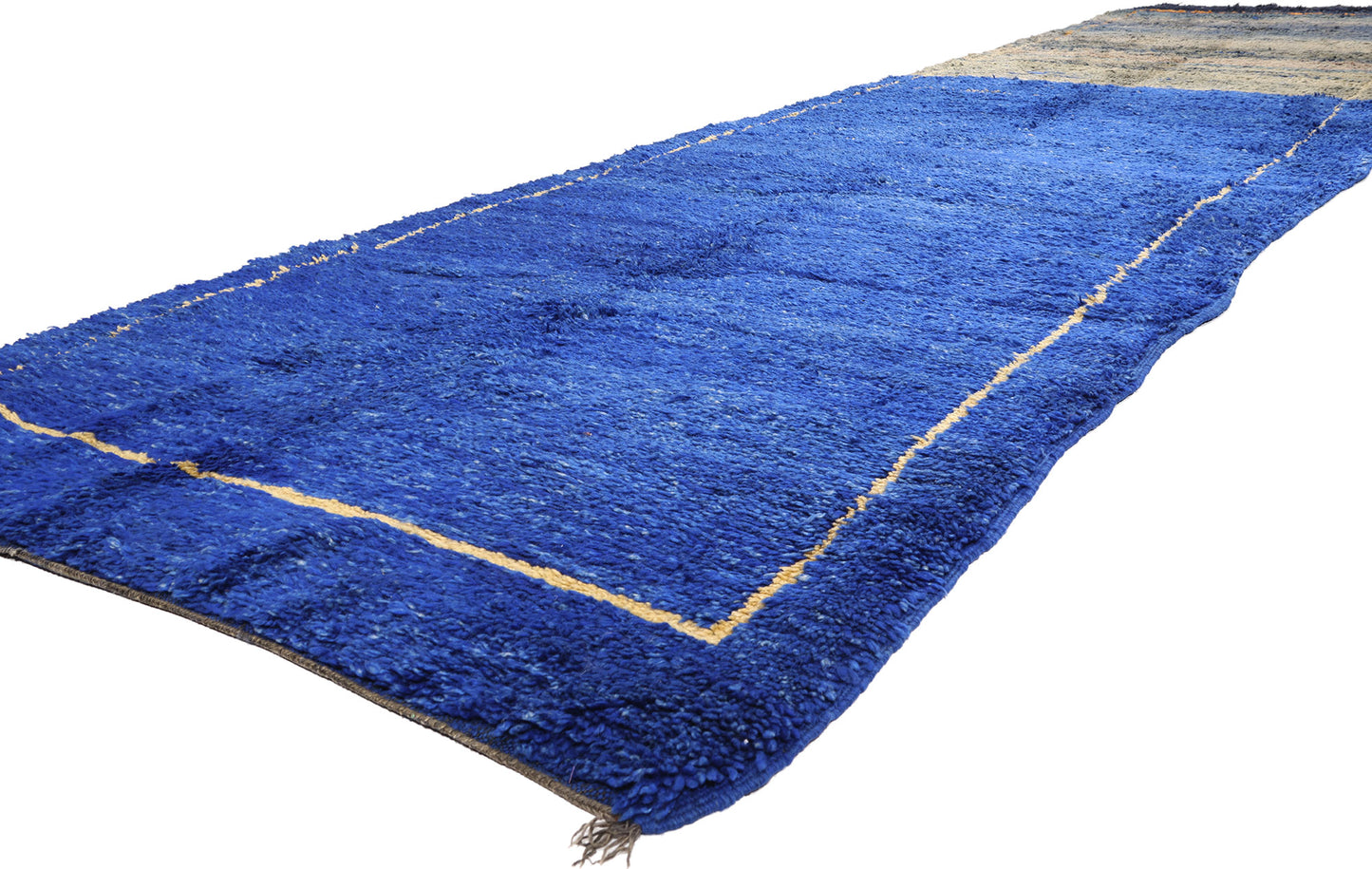 5 x 21 - Blue Vintage Beni MGuild Moroccan Rug - 21890