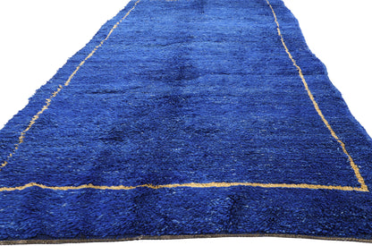 5 x 21 - Blue Vintage Beni MGuild Moroccan Rug - 21890