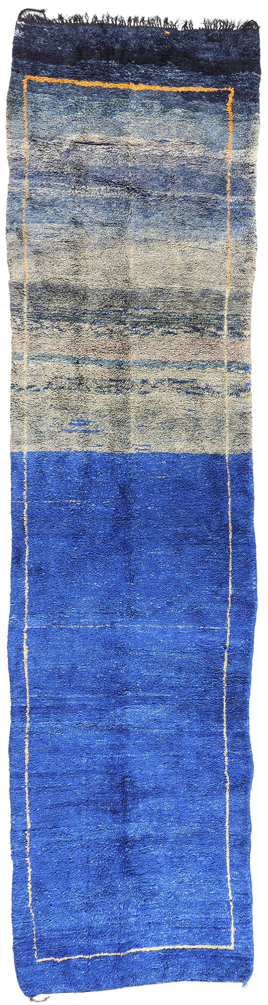 5 x 21 - Blue Vintage Beni MGuild Moroccan Rug - 21890