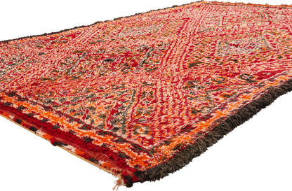 6 x 10 - Red Vintage Beni MGuild Moroccan Rug - 21891