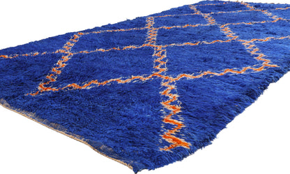 6 x 12 - Blue Vintage Beni MGuild Moroccan Rug - 21892
