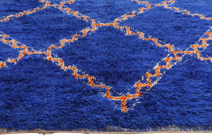 6 x 12 - Blue Vintage Beni MGuild Moroccan Rug - 21892