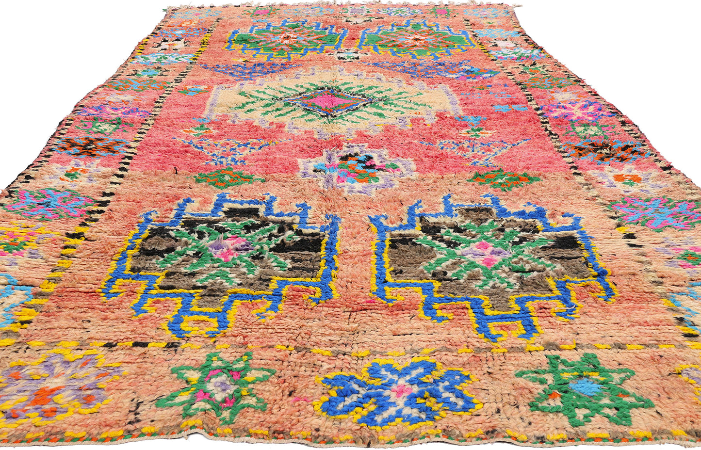 6 x 12 - Pink Vintage Boujad Moroccan Rug - 21893