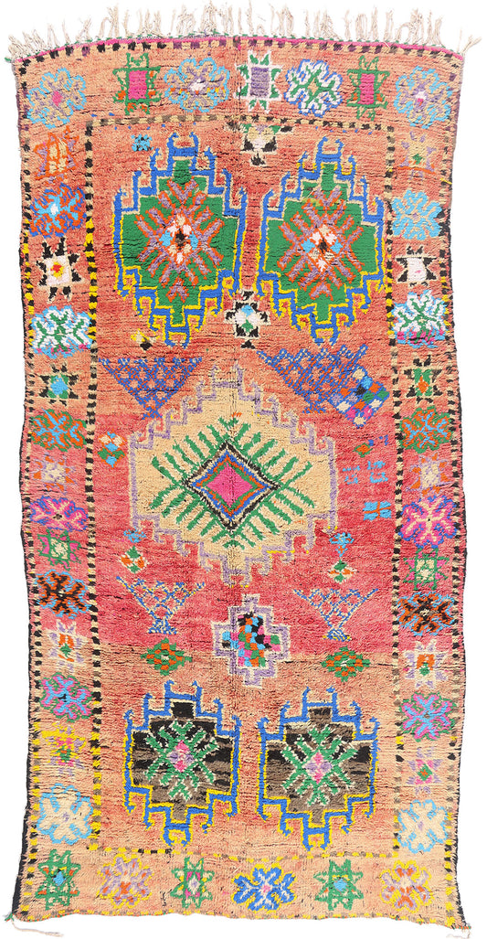 6 x 12 - Pink Vintage Boujad Moroccan Rug - 21893