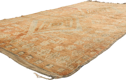 6 x 10 - Orange Vintage Beni MGuild Moroccan Rug - 21894