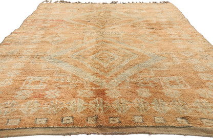 6 x 10 - Orange Vintage Beni MGuild Moroccan Rug - 21894