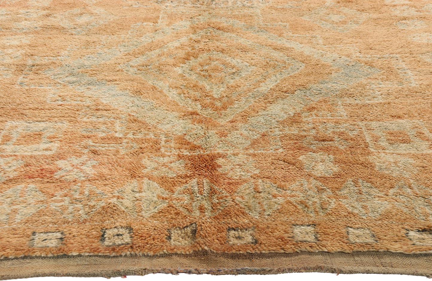 6 x 10 - Orange Vintage Beni MGuild Moroccan Rug - 21894