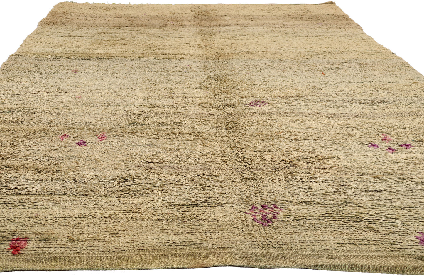 6 x 10 - Beige Vintage Boujad Moroccan Rug - 21895
