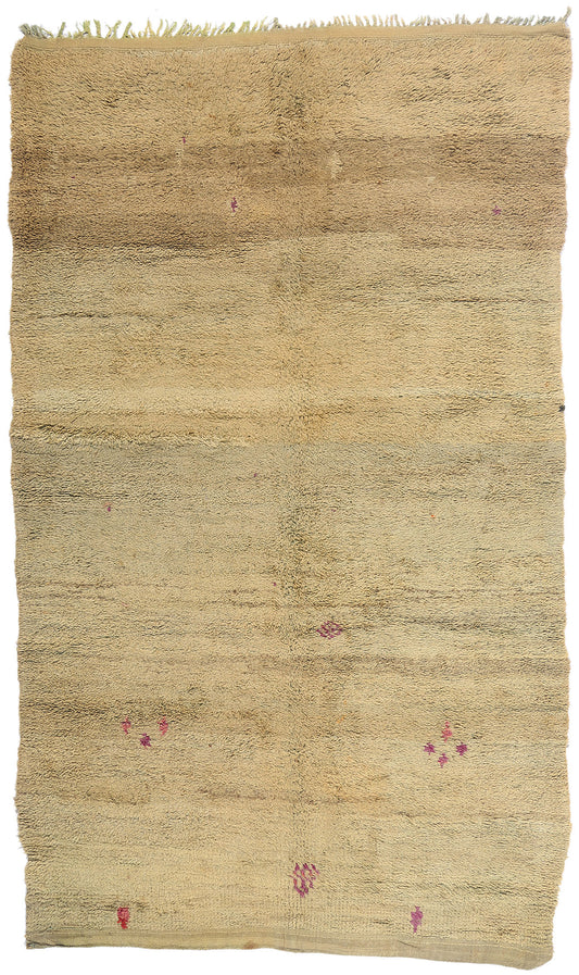 6 x 10 - Beige Vintage Boujad Moroccan Rug - 21895