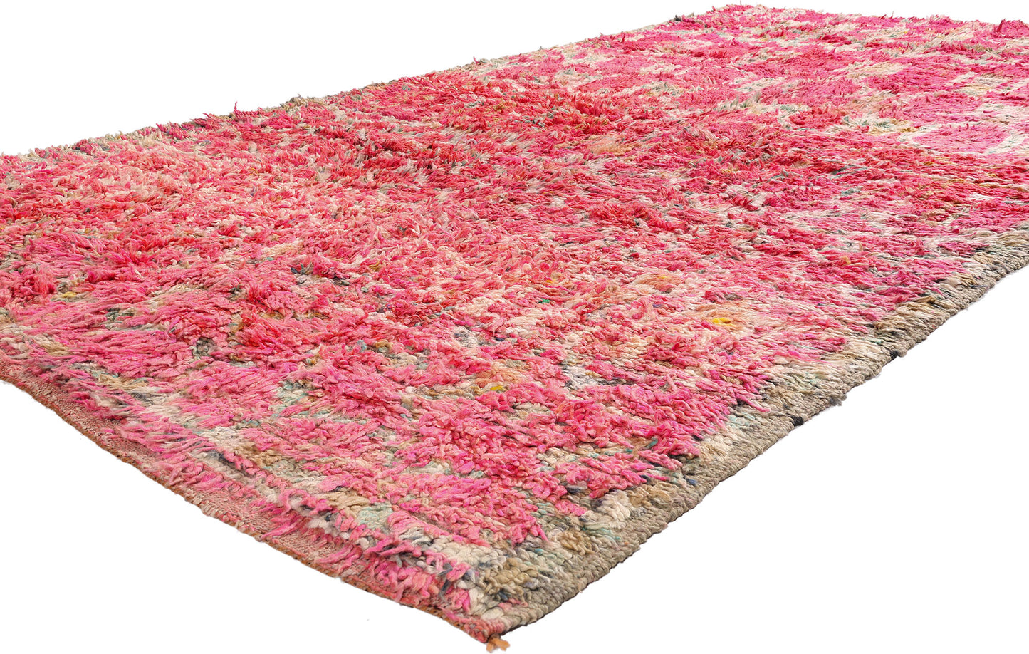 6 x 11 - Pink Vintage Boujad Moroccan Rug - 21897