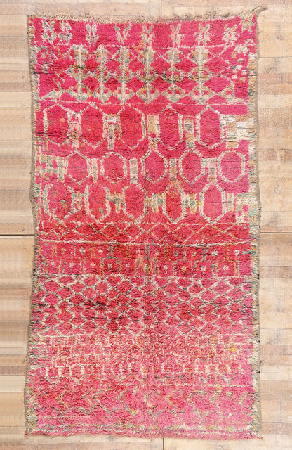 6 x 11 - Pink Vintage Boujad Moroccan Rug - 21897