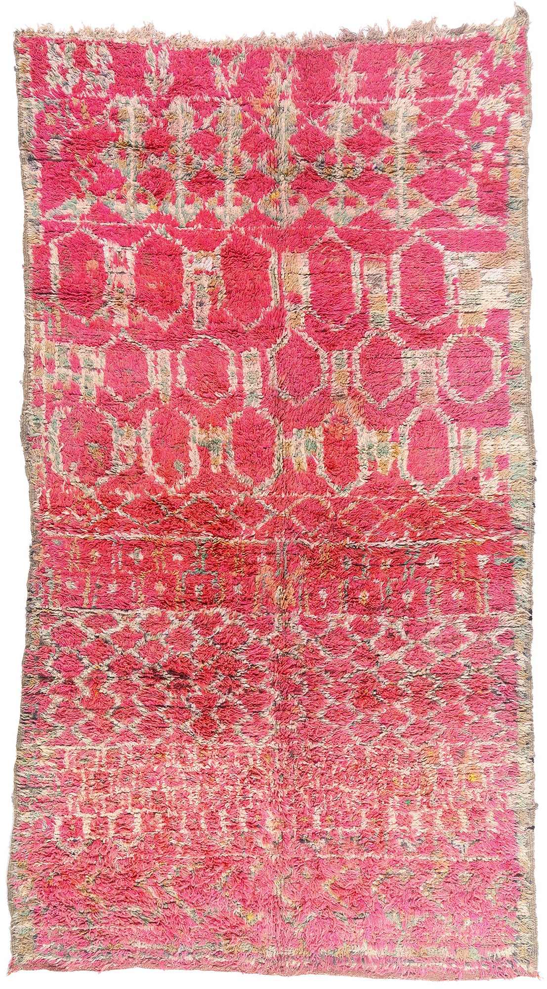 6 x 11 - Pink Vintage Boujad Moroccan Rug - 21897
