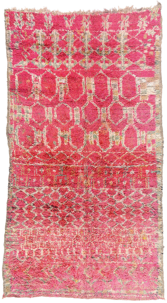 6 x 11 - Pink Vintage Boujad Moroccan Rug - 21897