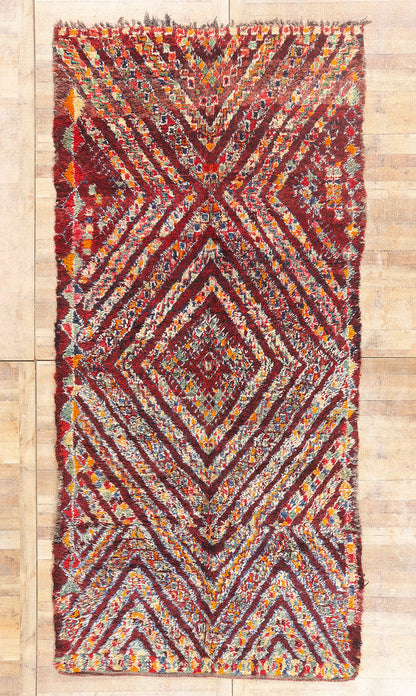 6 x 13 - Red Vintage Beni MGuild Moroccan Rug - 21898