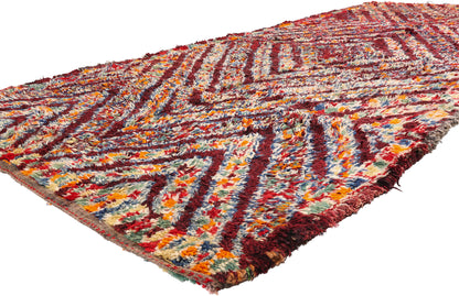 6 x 13 - Red Vintage Beni MGuild Moroccan Rug - 21898
