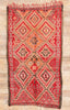 5 x 9 - Red Vintage Beni MGuild Moroccan Rug - 21899