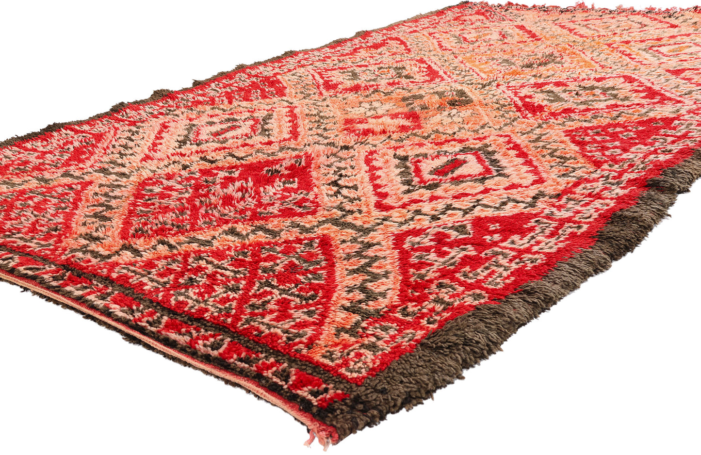 5 x 9 - Red Vintage Beni MGuild Moroccan Rug - 21899
