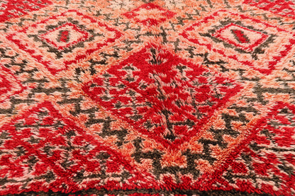 5 x 9 - Red Vintage Beni MGuild Moroccan Rug - 21899