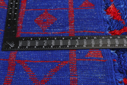 6 x 9 - Blue Vintage Beni MGuild Moroccan Rug - 21900