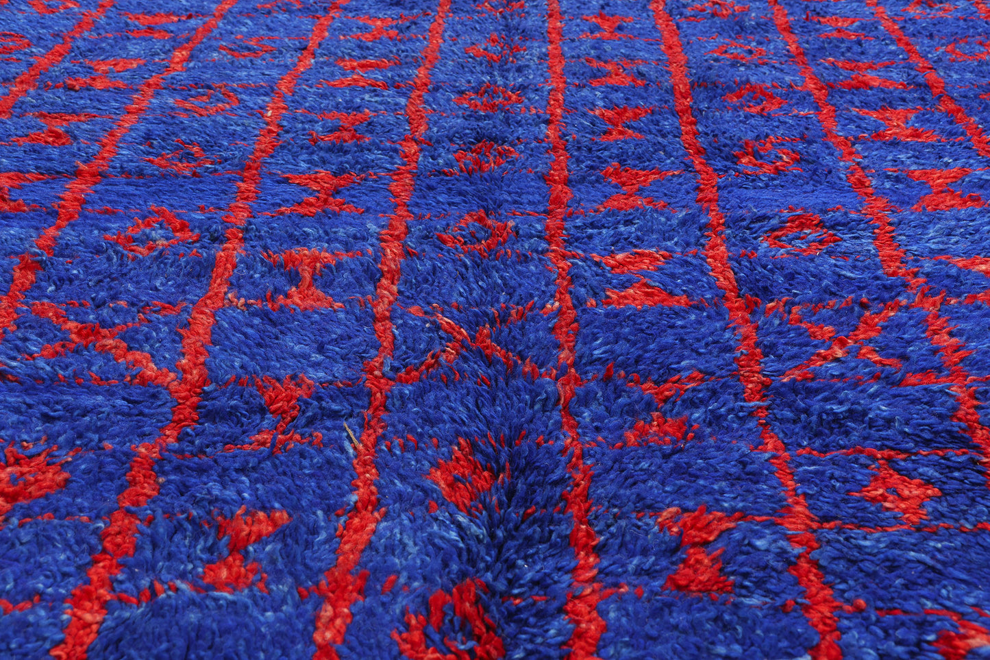 6 x 9 - Blue Vintage Beni MGuild Moroccan Rug - 21900