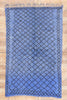 6 x 9 - Blue Vintage Beni MGuild Moroccan Rug - 21901