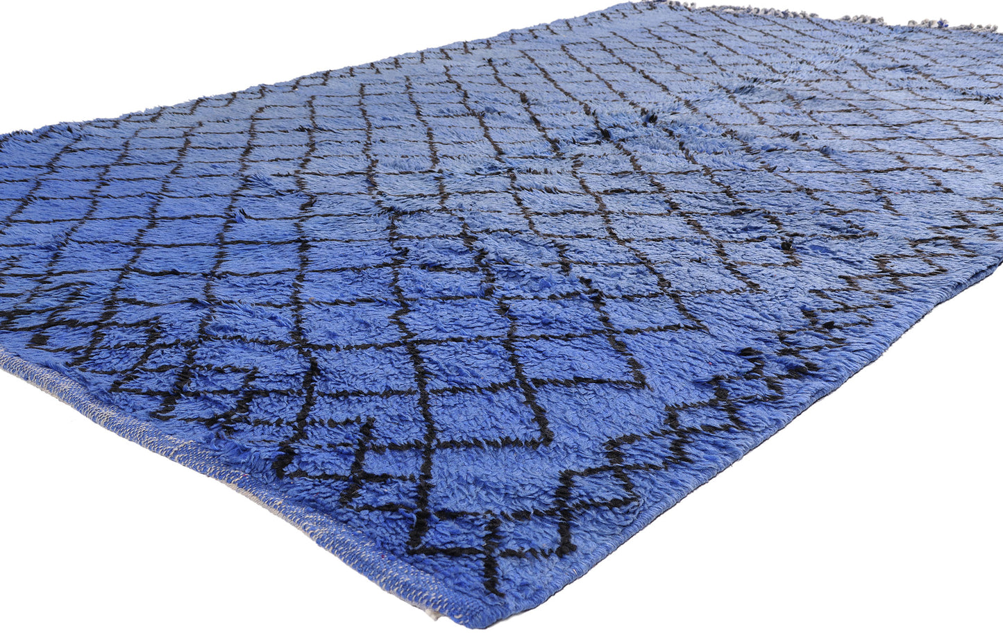 6 x 9 - Blue Vintage Beni MGuild Moroccan Rug - 21901