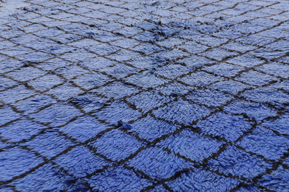 6 x 9 - Blue Vintage Beni MGuild Moroccan Rug - 21901