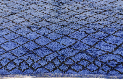 6 x 9 - Blue Vintage Beni MGuild Moroccan Rug - 21901