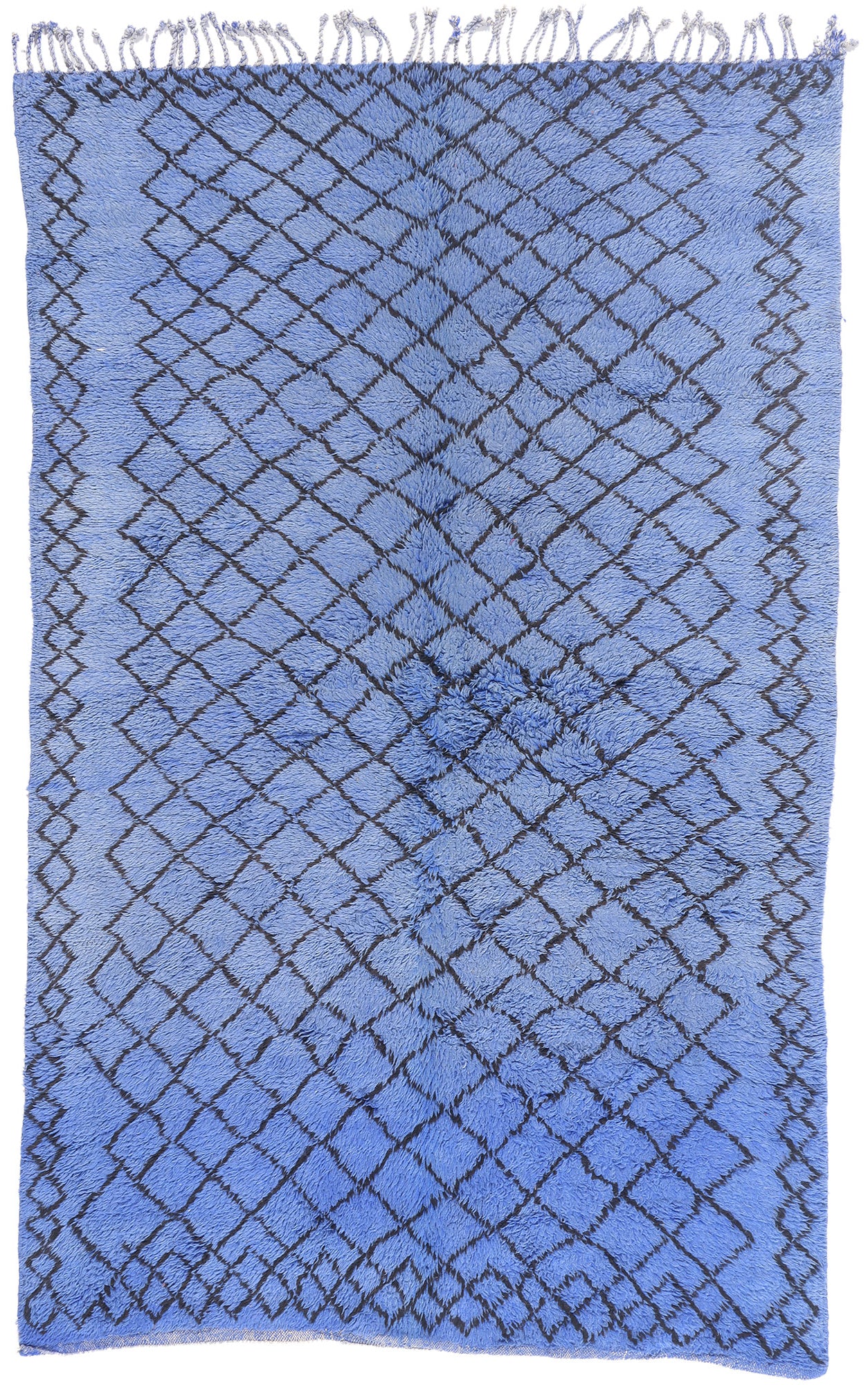6 x 9 - Blue Vintage Beni MGuild Moroccan Rug - 21901