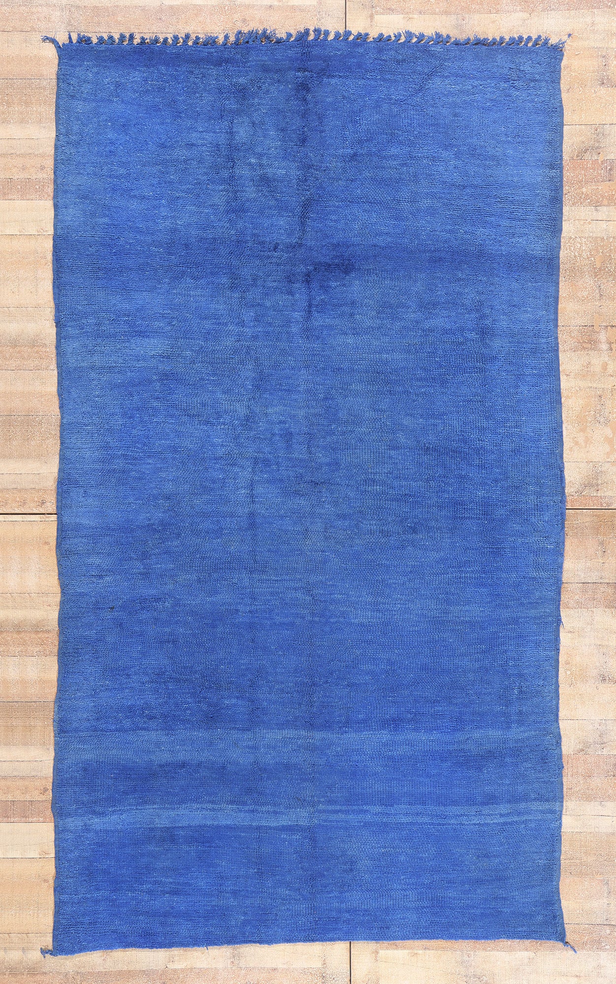 6 x 11 - Blue Vintage Beni Mrirt Moroccan Rug - 21902