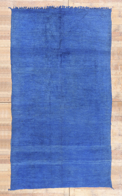 6 x 11 - Blue Vintage Beni Mrirt Moroccan Rug - 21902