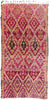 7 x 14 - Magenta Vintage Beni MGuild Moroccan Rug - 21903