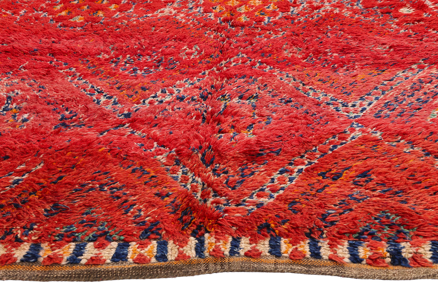 6 x 11 - Red Vintage Beni MGuild Moroccan Rug - 21905