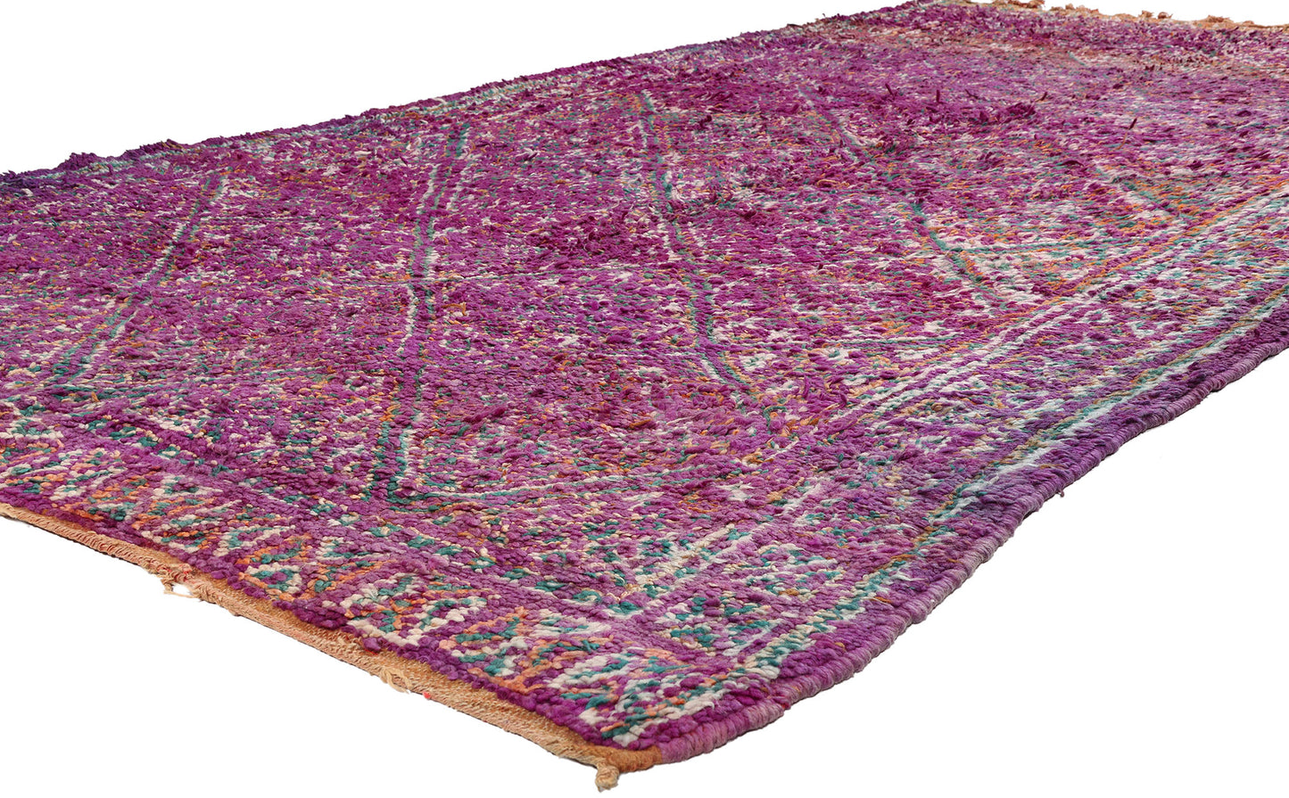 6 x 12 - Purple Vintage Beni MGuild Moroccan Rug - 21907