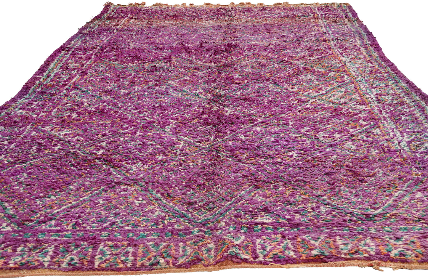 6 x 12 - Purple Vintage Beni MGuild Moroccan Rug - 21907